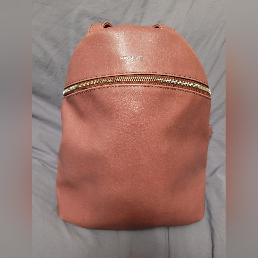 Matt & Nat Dusty Rose Vegan Leather Backpack